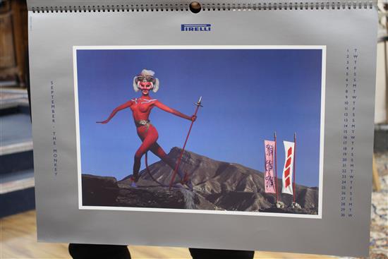 A 1992 Pirelli calendar, mint in box